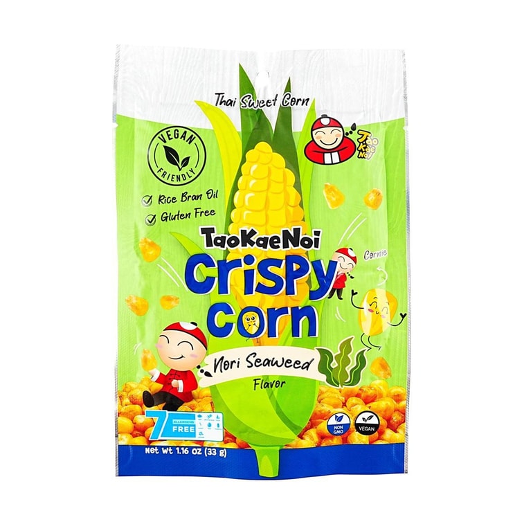 Crispy Corn Nori Seaweed Flavor, 1.16 oz【Gluten-Free, Vegan, Non-GMO】