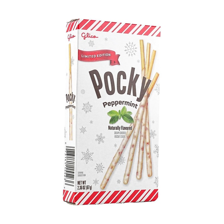 Pocky Cookie Sticks Peppermint Flavor, 2.36 oz【Limited Edition】