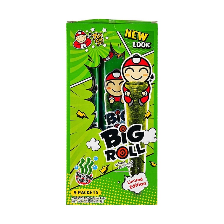 Big Roll Grilled Seaweed Roll Original Flavor, 9 Piece 1.14 oz